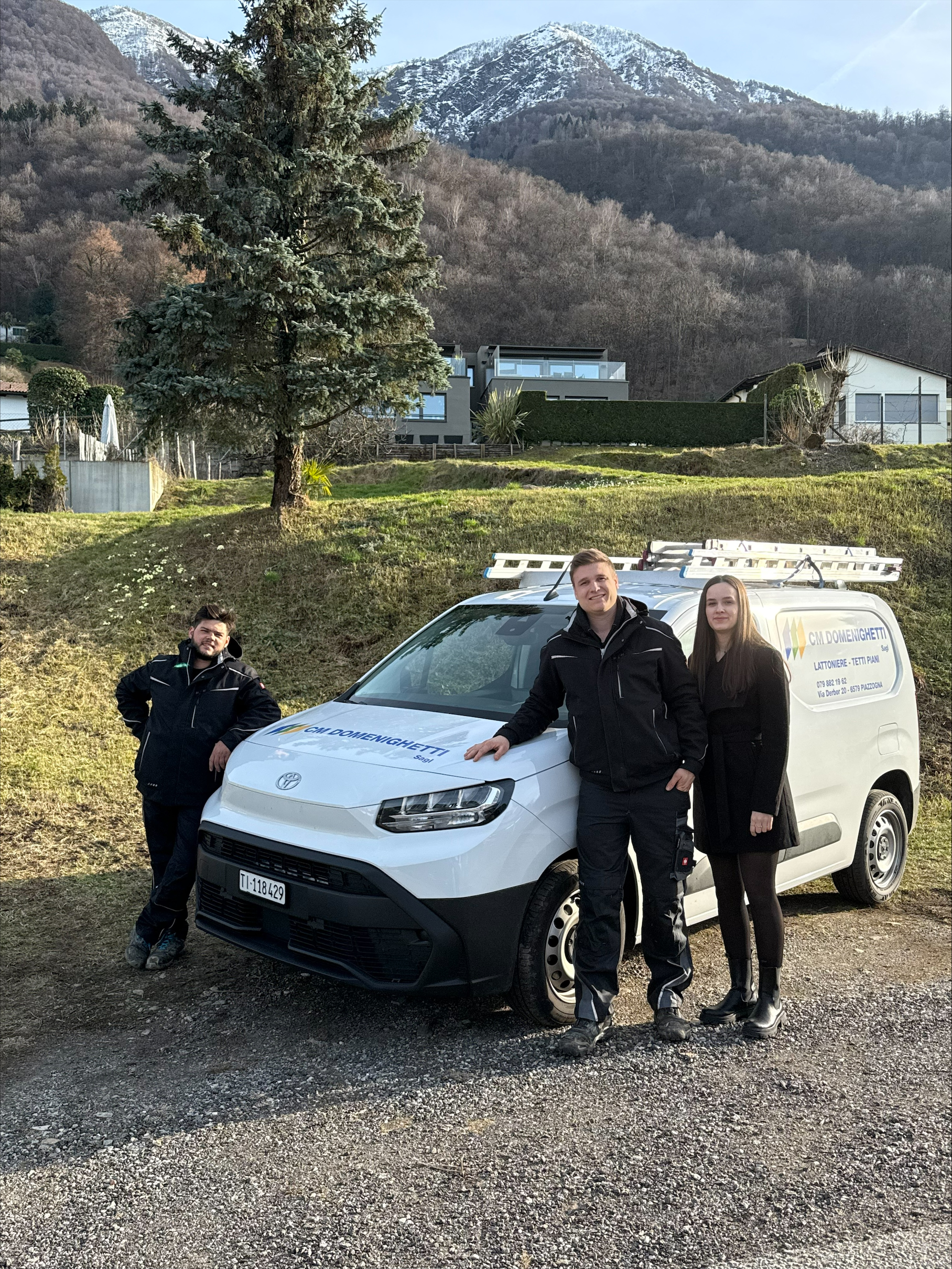 CM Domenighetti – furgoncino aziendale Gambarogno